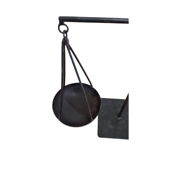 Vintage Black Metal Balance Apothecary Jewelry Scale Candle Decor - Picture 4 of 7